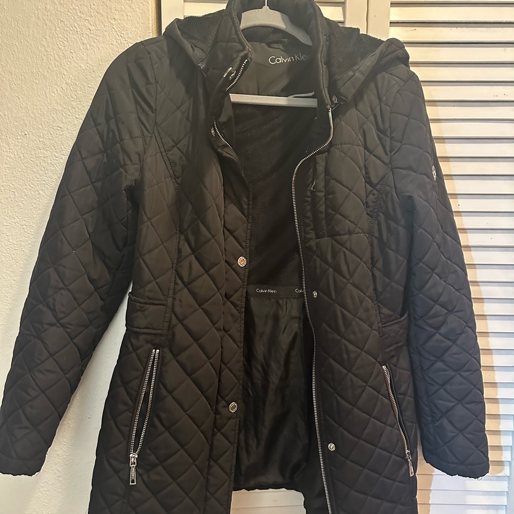Calvin Klein Women's Black Quilted Puffer Coat